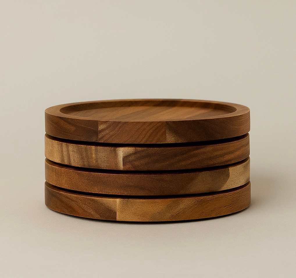 Wood Circle Coasters