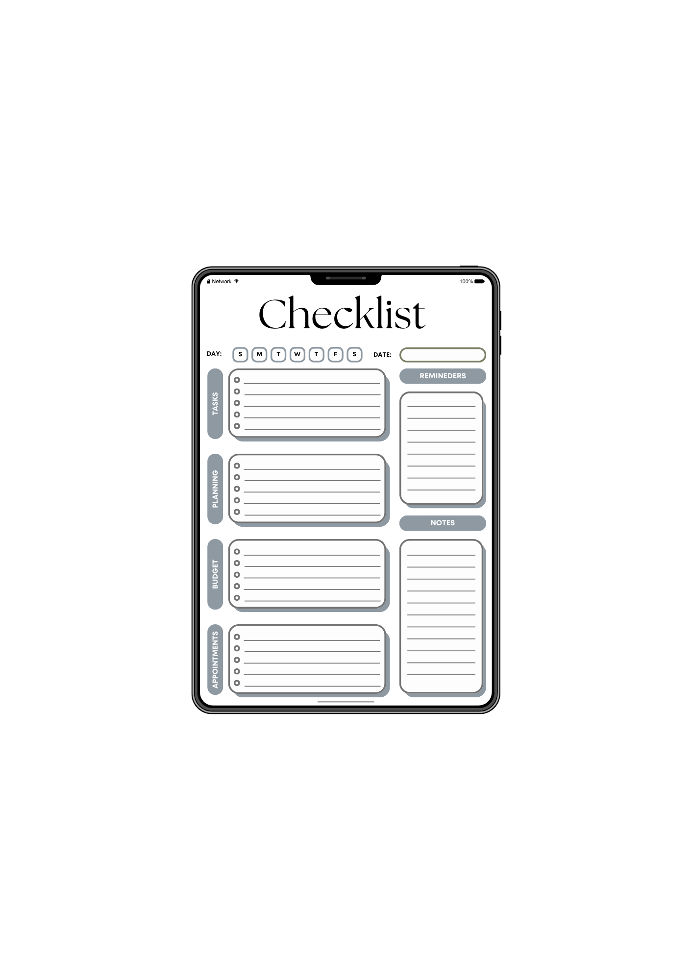 Checklist/To-Do List Organizer